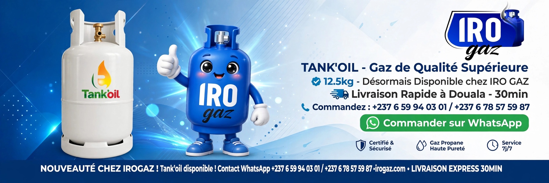 Vente de gaz